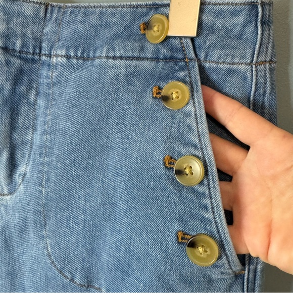 Talbots Sailor Straight Leg Cropped Trouser Jeans in Mystic. High Rise. Size 8 - Picture 5 of 13